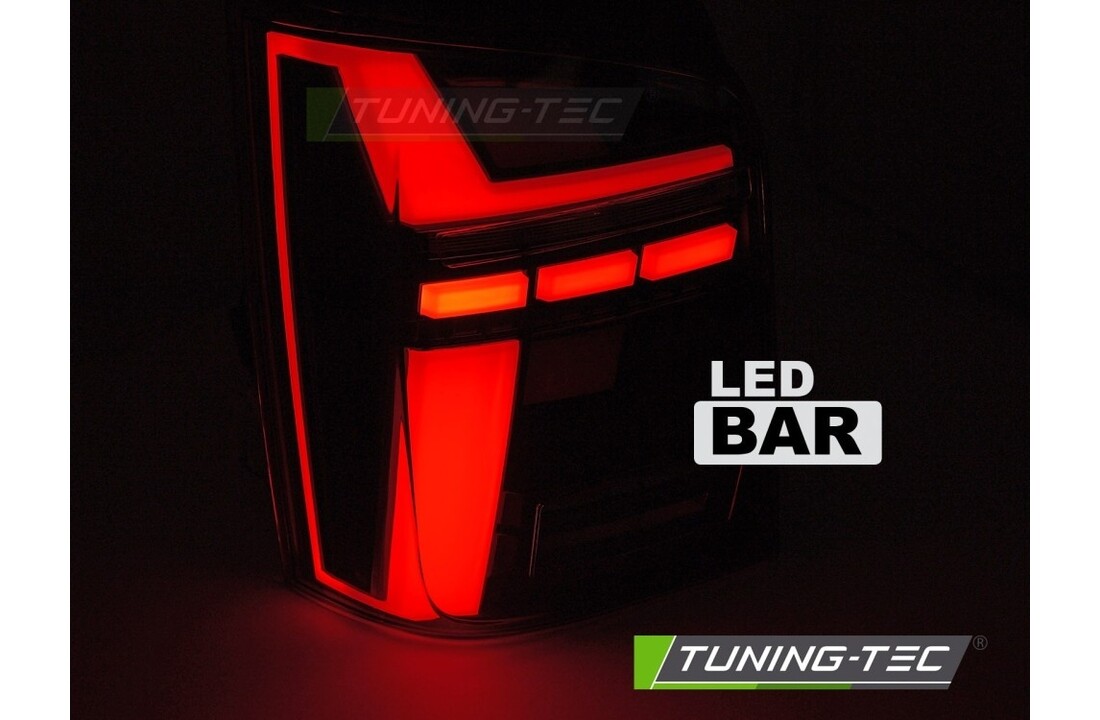 LED BAR Achterlichten Dynamisch Knipperlicht Rood geschikt voor VW T5 03-15