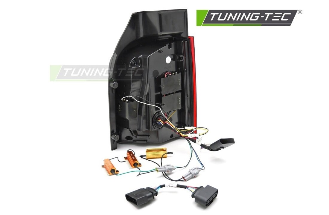 LED BAR Achterlichten Dynamisch Knipperlicht Rood geschikt voor VW T5 03-15