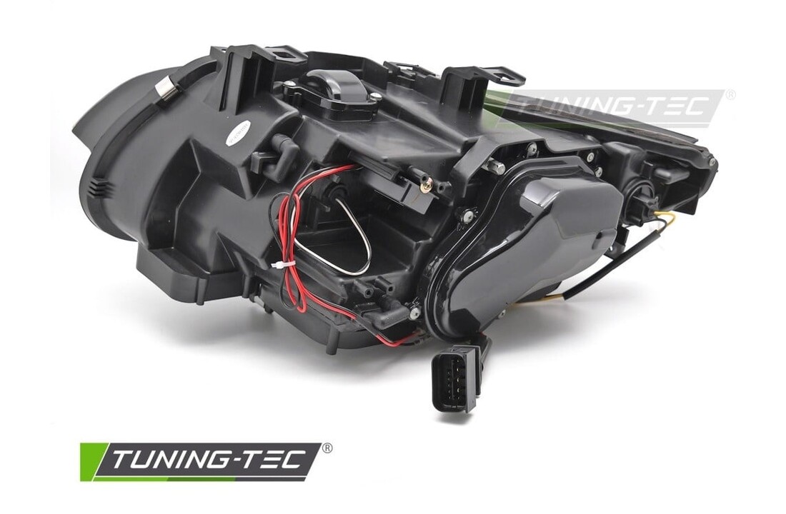 Xenon Koplampen Gele LED Zwarte DRL geschikt voor BMW E92/E93 (06-10)