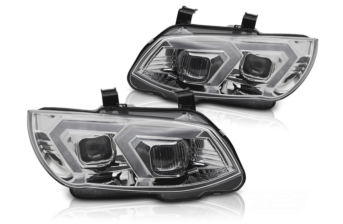 Xenon Koplampen Gele LED Chroom DRL geschikt voor BMW E92 E93 LCI 10-13