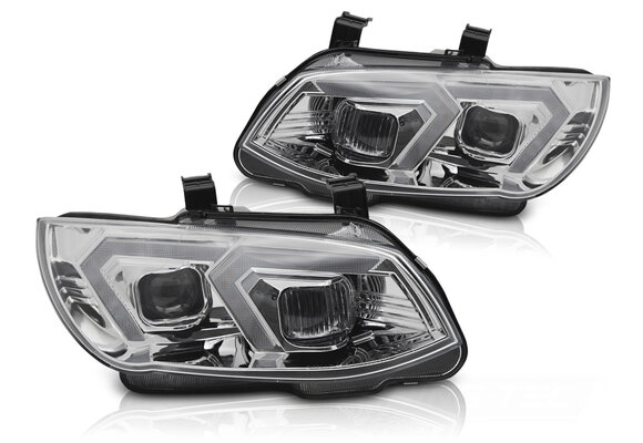 Xenon Koplampen Gele LED Chroom DRL geschikt voor BMW E92 E93 LCI 10-13