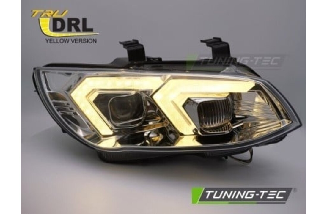 Xenon Koplampen Gele LED Chroom DRL geschikt voor BMW E92 E93 LCI 10-13