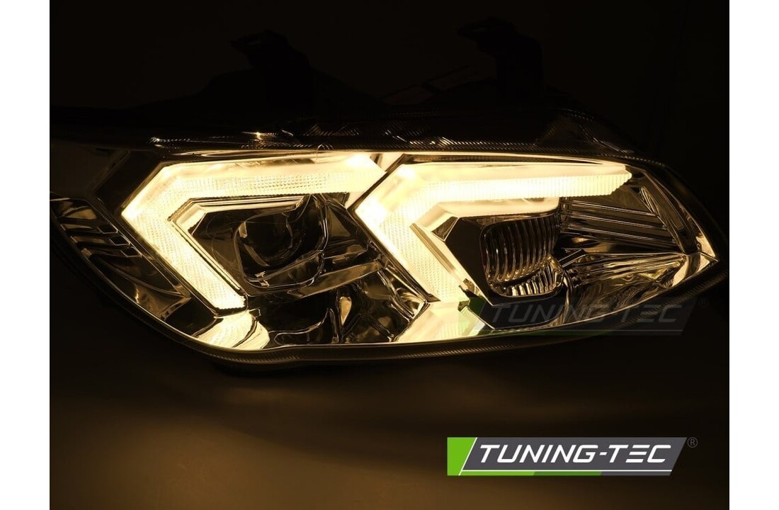 Xenon Koplampen Gele LED Chroom DRL geschikt voor BMW E92 E93 LCI 10-13