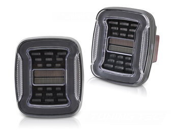 Achterlichten LED Jeep Wrangler YJ (91-96) TJ (96-06) Wit Dynamisch