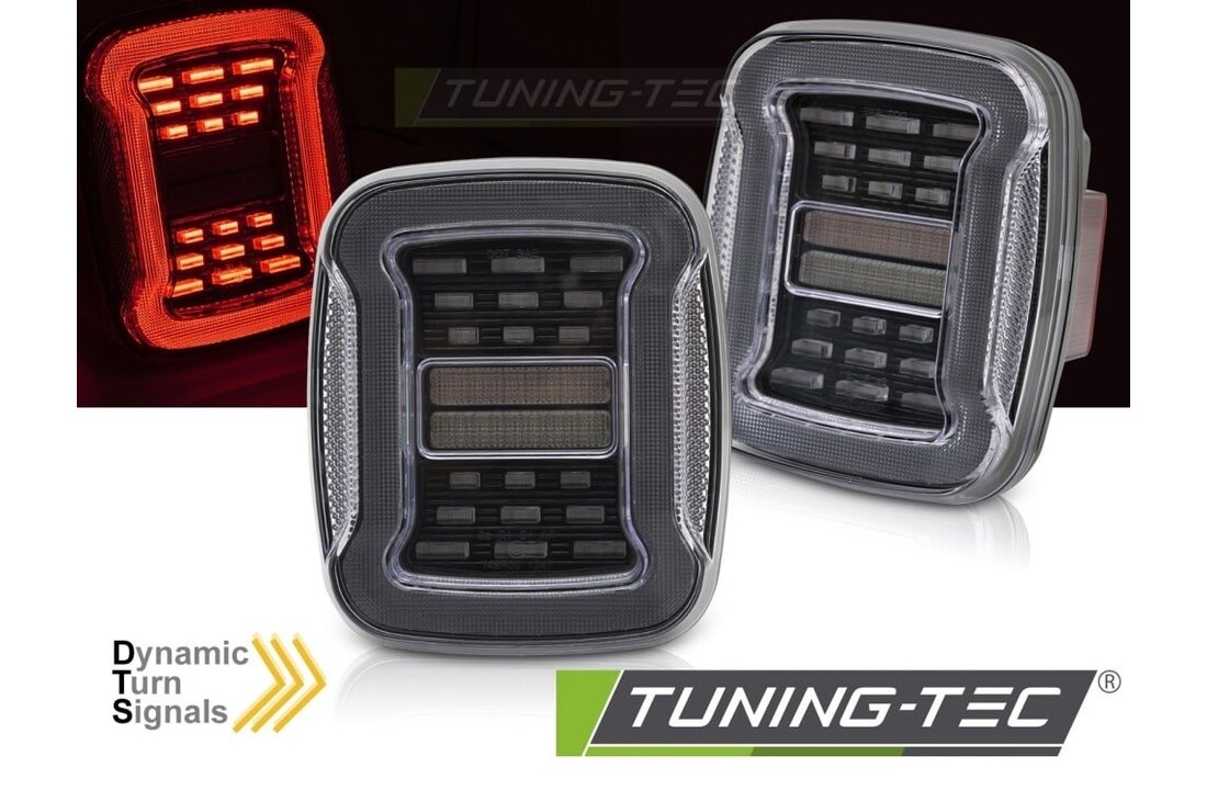 Achterlichten LED Jeep Wrangler YJ (91-96) TJ (96-06) Wit Dynamisch