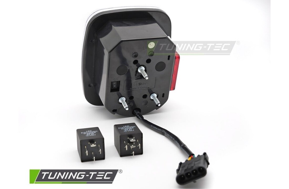 Achterlichten LED Jeep Wrangler YJ (91-96) TJ (96-06) Wit Dynamisch