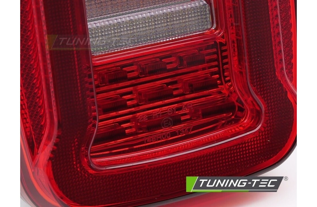 Achterlichten Jeep Wrangler YJ/TJ (91-06) Rood/Wit LED Dynamisch