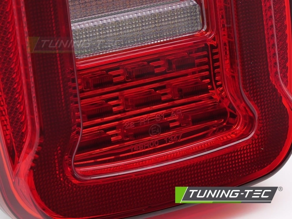 Achterlichten Jeep Wrangler YJ/TJ (91-06) Rood/Wit LED Dynamisch