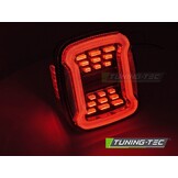 Achterlichten Jeep Wrangler YJ/TJ (91-06) Rood/Wit LED Dynamisch