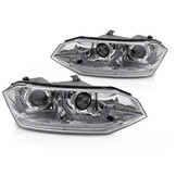 Koplampen geschikt voor VW Polo VI 2G 17-21 Sequentiële LED DRL Chroom