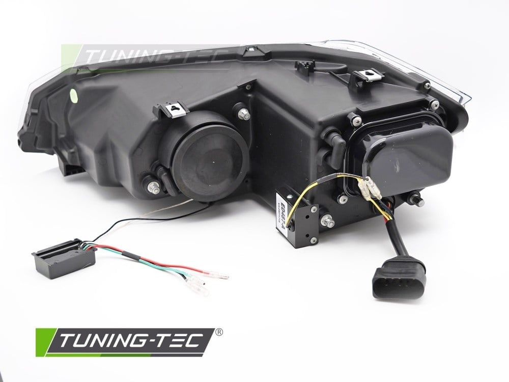 Koplampen geschikt voor VW Polo VI 2G 17-21 Sequentiële LED DRL Chroom