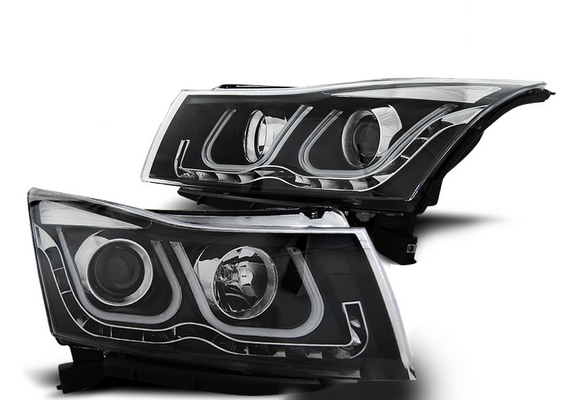 Koplampen Chevrolet Cruze 09-12 Tube Light Zwart US Versie