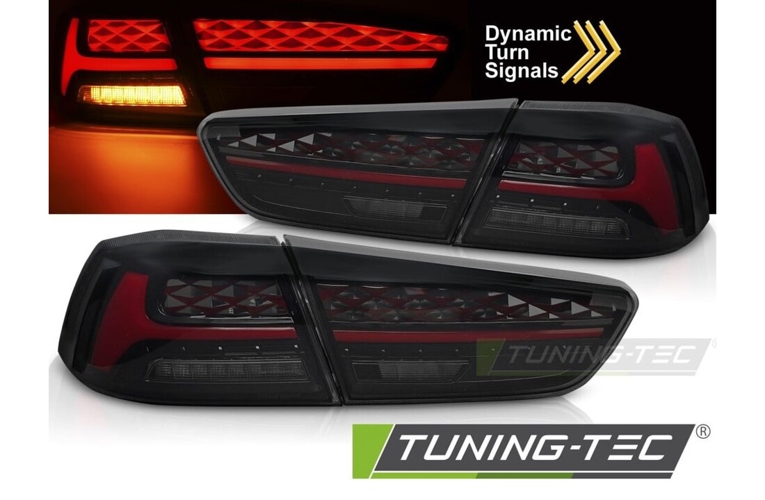 LED Achterlichten Smoke Mitsubishi Lancer 8 Sedan 08-16 / Evo X 07-16