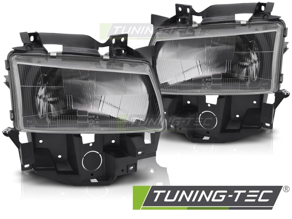 Koplampen geschikt voor VW T4 Bus 08.96-03.03 Zwart Halogeen E-gekeurd