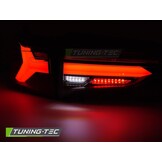 Achterlichten geschikt voor Toyota RAV4 19- LED BAR Zwart Dynamische Knipperlichten