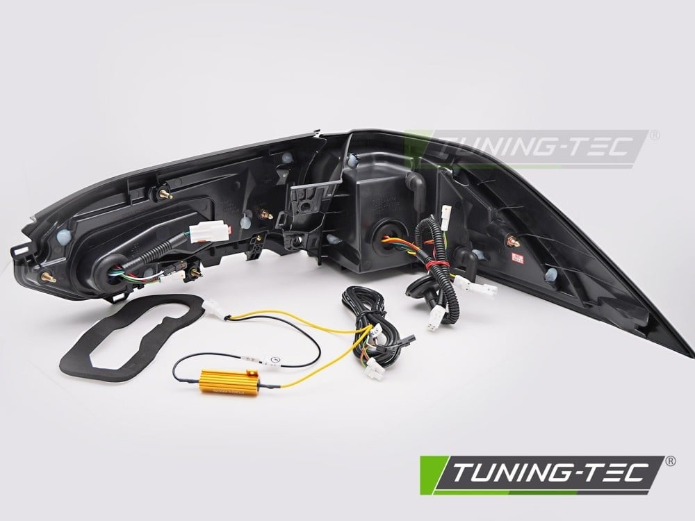 Achterlichten geschikt voor Toyota RAV4 19- LED BAR Zwart Dynamische Knipperlichten