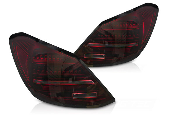 LED Achterlichten Rood Zwart Dynamisch geschikt voor Mercedes C-Klasse W205 (14-21)