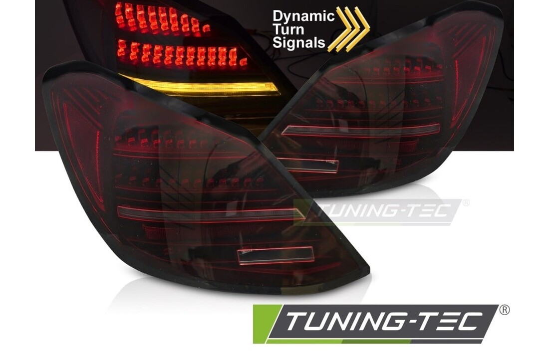 LED Achterlichten Rood Zwart Dynamisch geschikt voor Mercedes C-Klasse W205 (14-21)