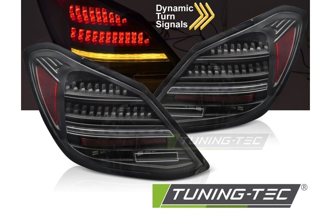 LED Achterlichten Zwart Dynamisch geschikt voor Mercedes C-Klasse W205 14-21