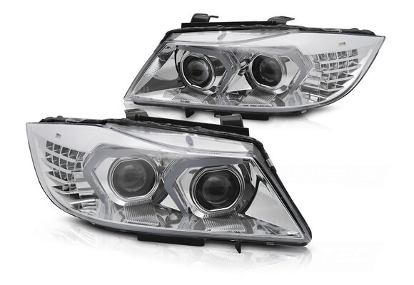 Xenon Koplampen LED Chroom geschikt voor BMW E90/E91 LCI 09-11