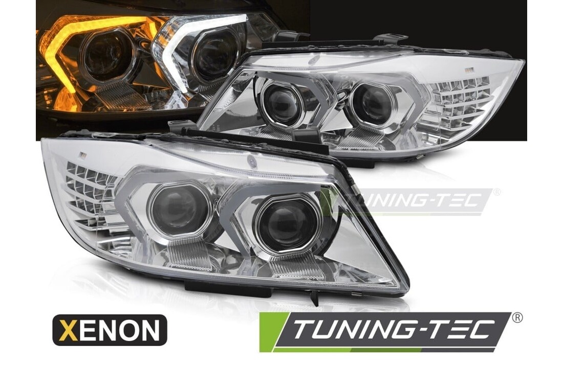 Xenon Koplampen LED Chroom geschikt voor BMW E90/E91 LCI 09-11