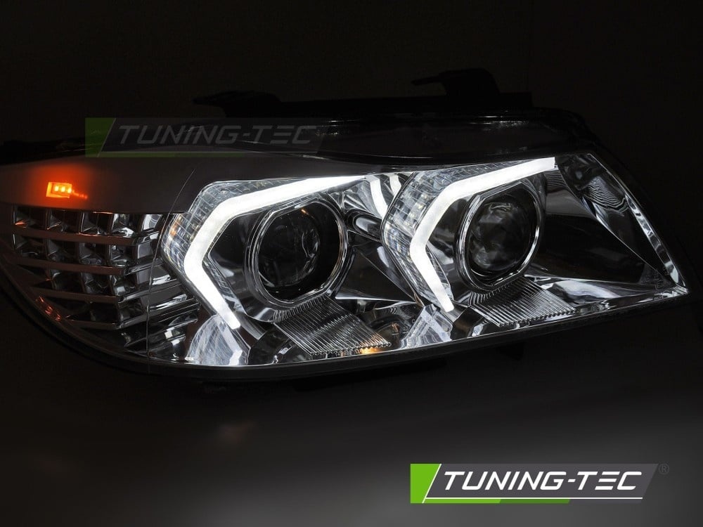 Xenon Koplampen LED Chroom geschikt voor BMW E90/E91 LCI 09-11