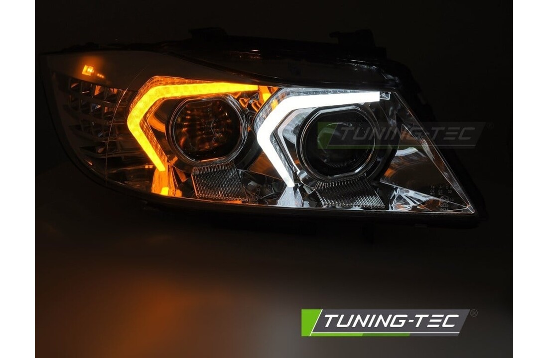 Xenon Koplampen LED Chroom geschikt voor BMW E90/E91 LCI 09-11