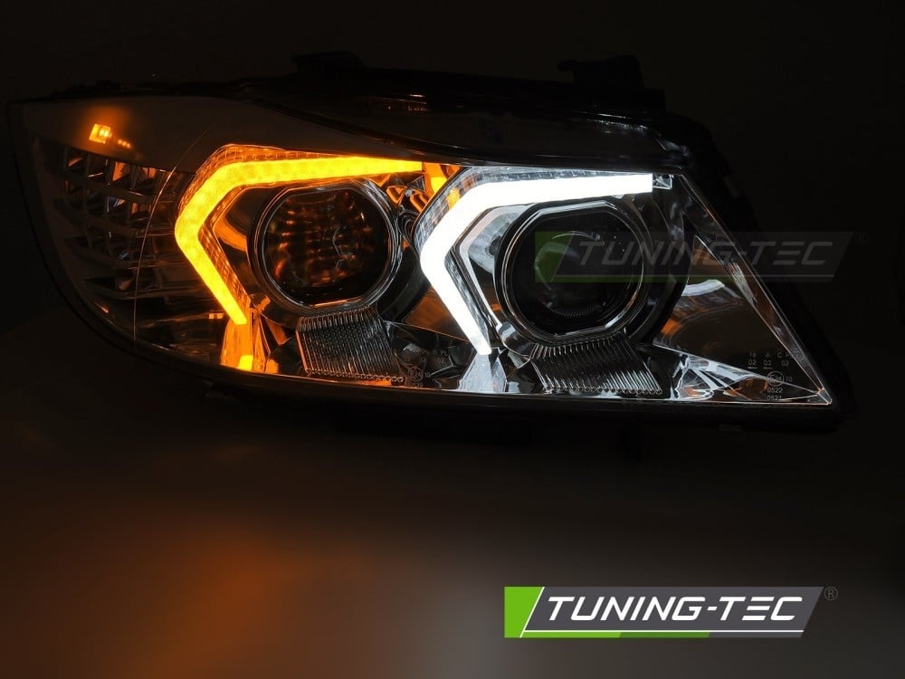 Xenon Koplampen LED Chroom geschikt voor BMW E90/E91 LCI 09-11