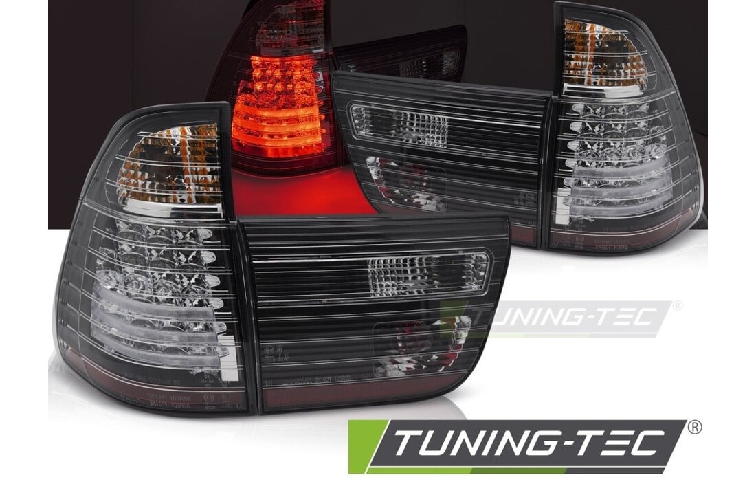 LED Achterlichten Zwart geschikt voor BMW X5 E53 09.99-10.03