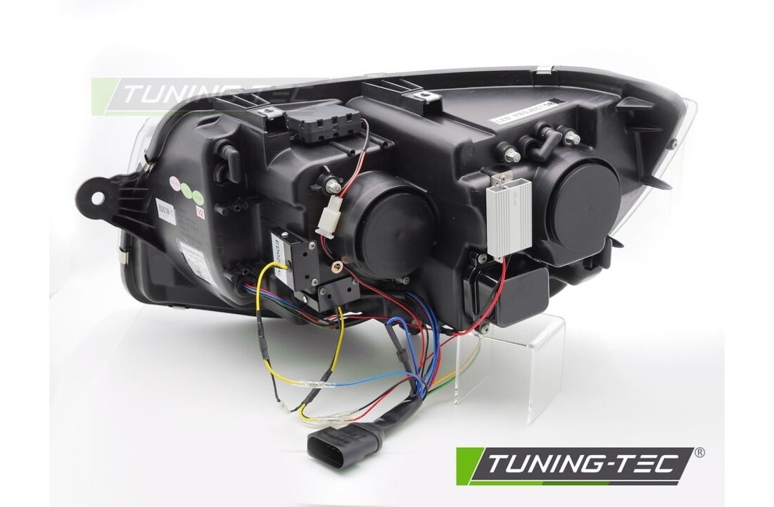 Koplampen LED Tube Light Zwart Dynamisch Knipperlicht geschikt voor VW T6 15-19