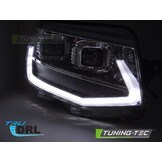 LED Koplampen Tube Light Chroom DRL Dynamische Knipperlichten geschikt voor VW T6 15-19