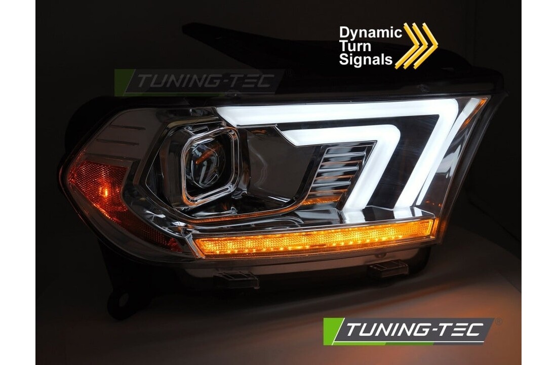 Koplampen Chrome Tube Sequentiële LED Dodge Durango 10-13