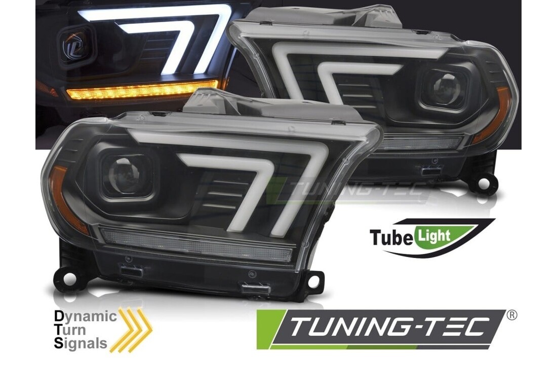 Koplampen Zwart Tube Sequentieel voor Dodge Durango 2010-2013