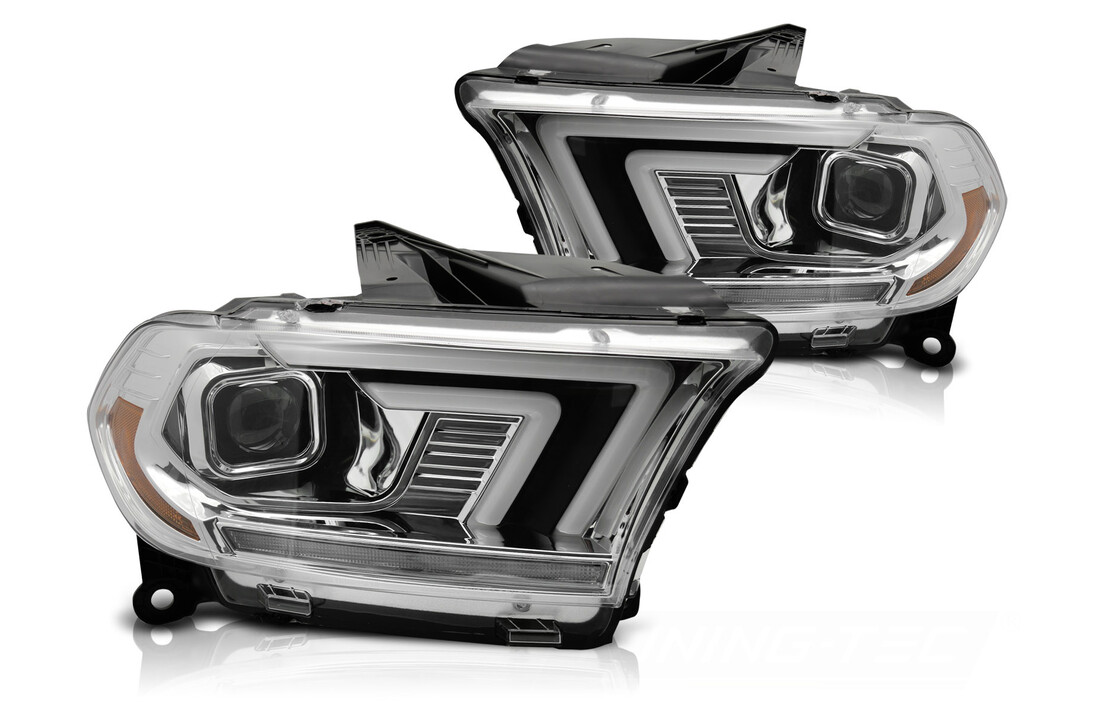 Xenon Koplampen Chroom Tube SEQ voor Dodge Durango 10-13