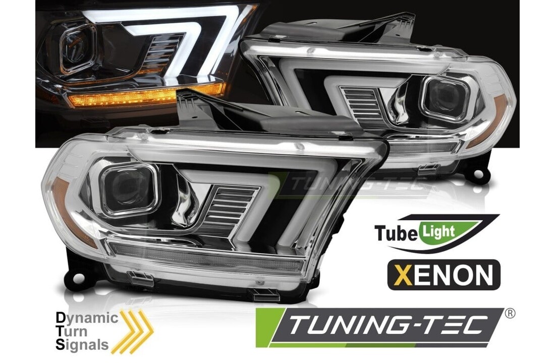 Xenon Koplampen Chroom Tube SEQ voor Dodge Durango 10-13