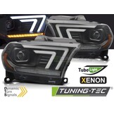 Koplampen Xenon Zwart Tube Sequential Dodge Durango 10-13