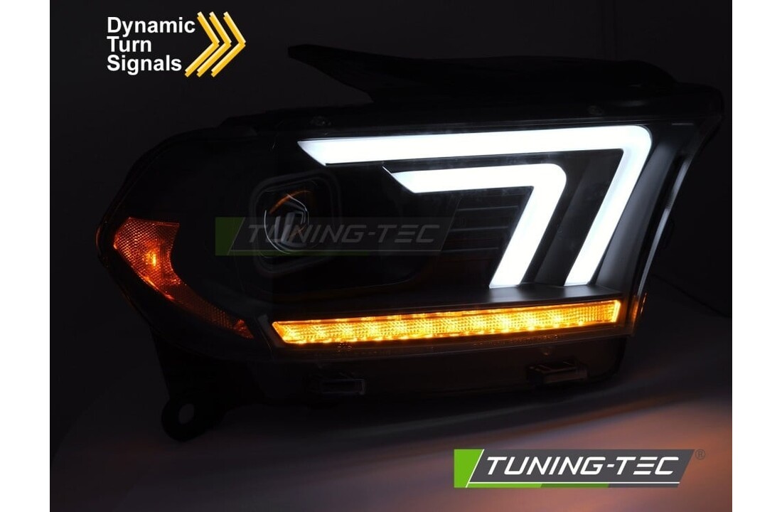 Koplampen Xenon Zwart Tube Sequential Dodge Durango 10-13