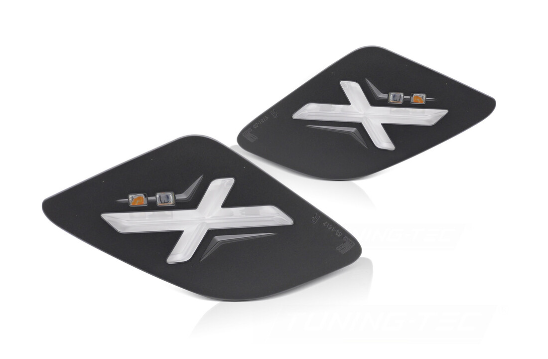 Achter LED Richtingaanwijzers Zwart voor Vespa GTS / GTV 300cc