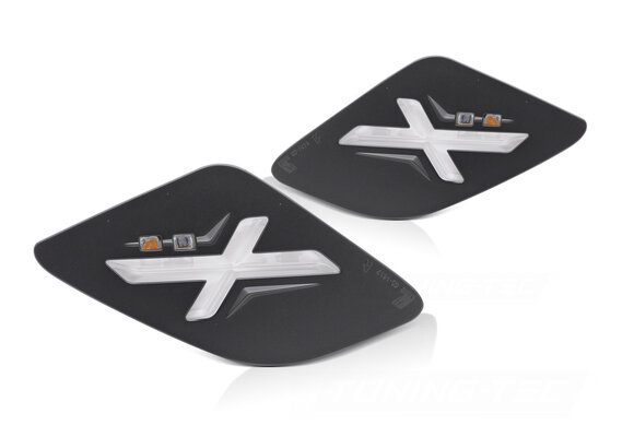 Achter LED Richtingaanwijzers Zwart voor Vespa GTS / GTV 300cc