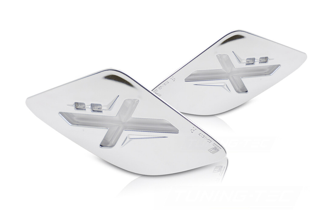 LED Achterrichtingaanwijzers Chroom voor Vespa GTS / GTV 300cc