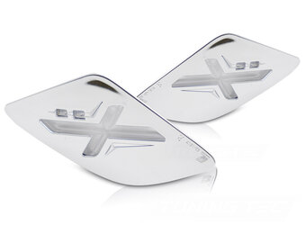 LED Achterrichtingaanwijzers Chroom voor Vespa GTS / GTV 300cc