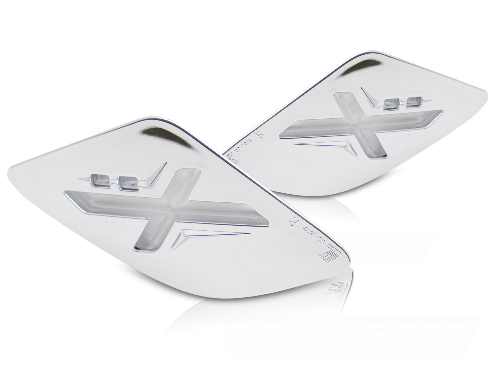 LED Achterrichtingaanwijzers Chroom voor Vespa GTS / GTV 300cc