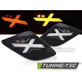 Achter Richtingaanwijzers Glanzend Zwarte LED voor VESPA GTS / GTV 300cc