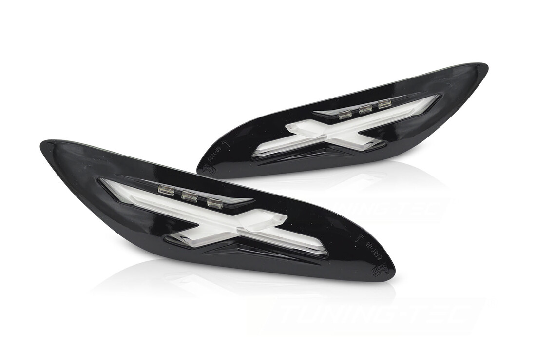 Achterknipperlichten LED Glanzend Zwart voor Vespa Sprint / Primavera 150cc