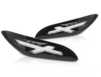 Achterknipperlichten LED Glanzend Zwart voor Vespa Sprint / Primavera 150cc