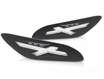 Achterknipperlichten ZWART LED voor VESPA SPRINT / PRIMAVERA 150cc