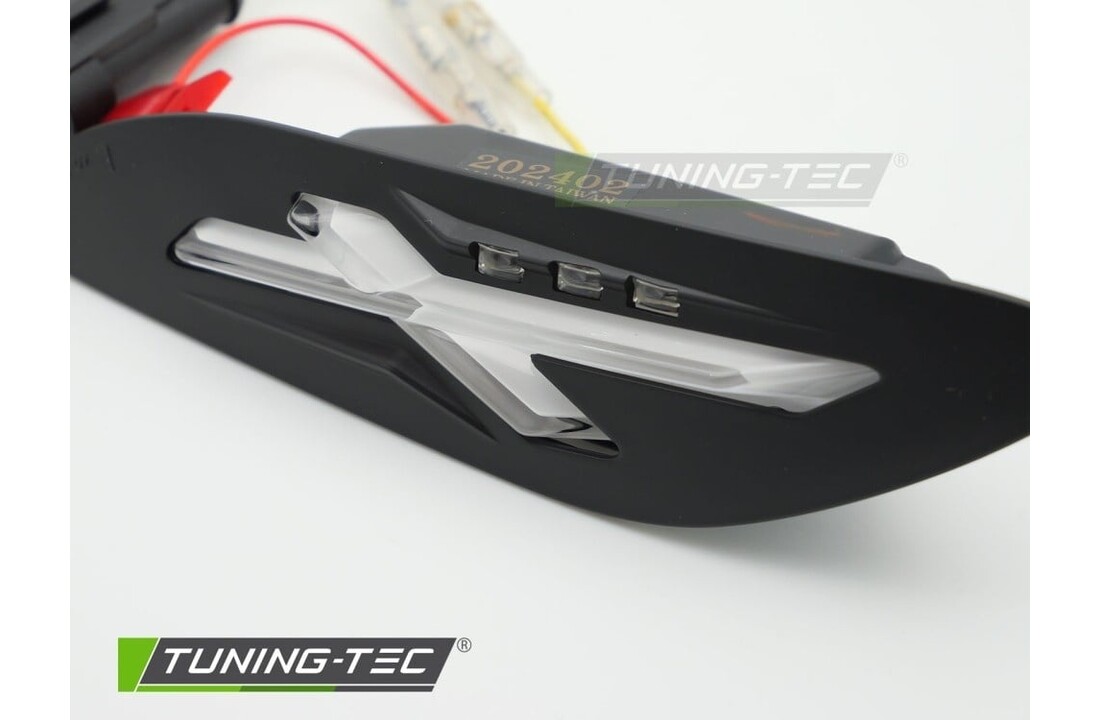 Achterknipperlichten ZWART LED voor VESPA SPRINT / PRIMAVERA 150cc