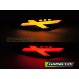 Achterknipperlichten ZWART LED voor VESPA SPRINT / PRIMAVERA 150cc