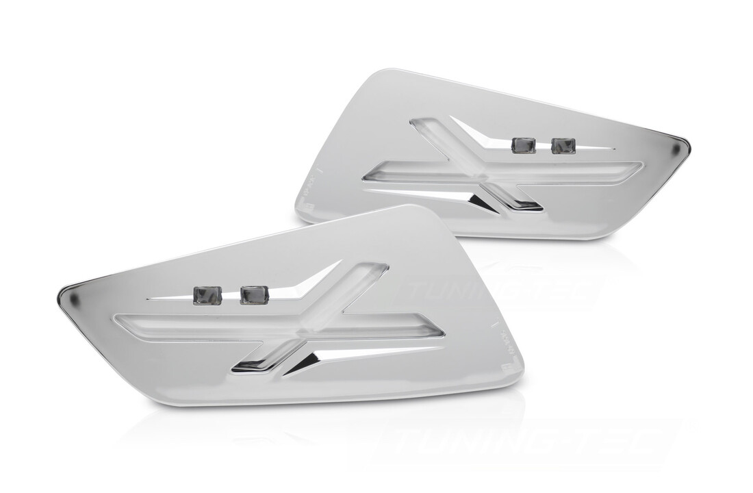 Chromen LED richtingaanwijzers voor Vespa GTS / GTV 300cc