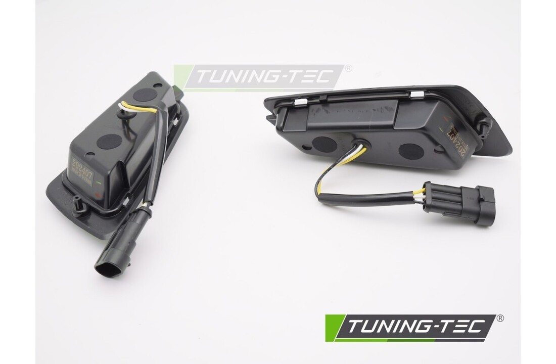 LED richtingaanwijzers Glanzend Zwart voor Vespa GTS / GTV 300cc